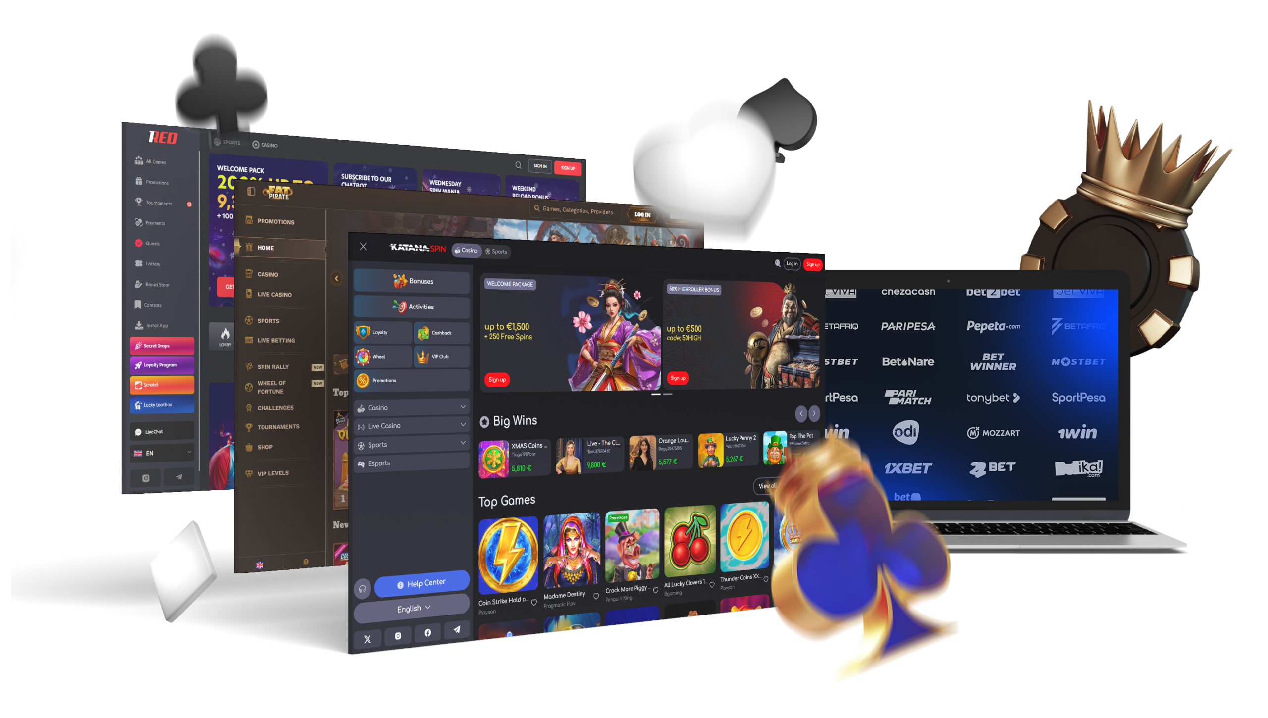 There is a list of top online casinos for European players